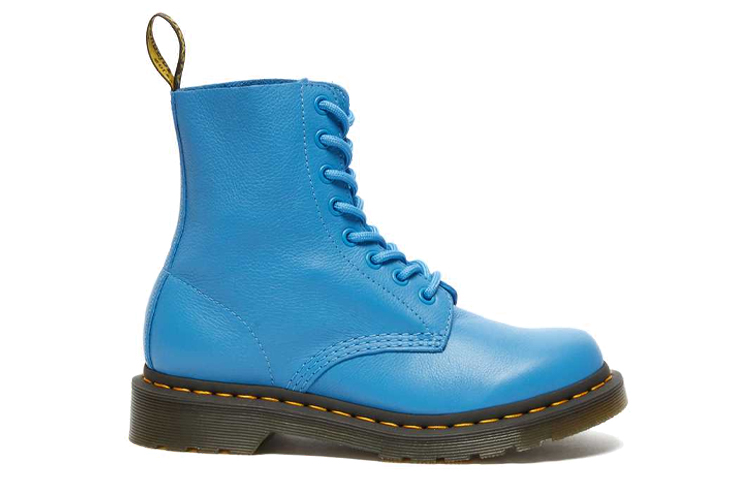 Dr. Martens 1460 Pascal Virginia Combat Boots Blue Women's