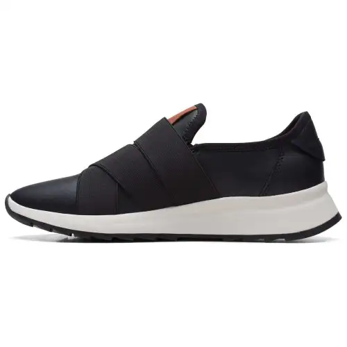 Clarks Cow Leather Comfortable Round Toe Low top Casual Shoes Women's Black