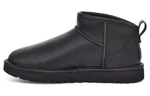 UGG Classic Ultra Mini Leather 'Black' Women's