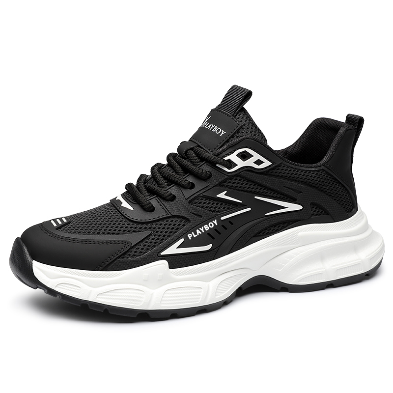 Playboy Flyknit Mesh, Fleece Lined Thermal, Lightweight Breathable, Trendy Fashion, Soft Versatile Running Shoes Men’s