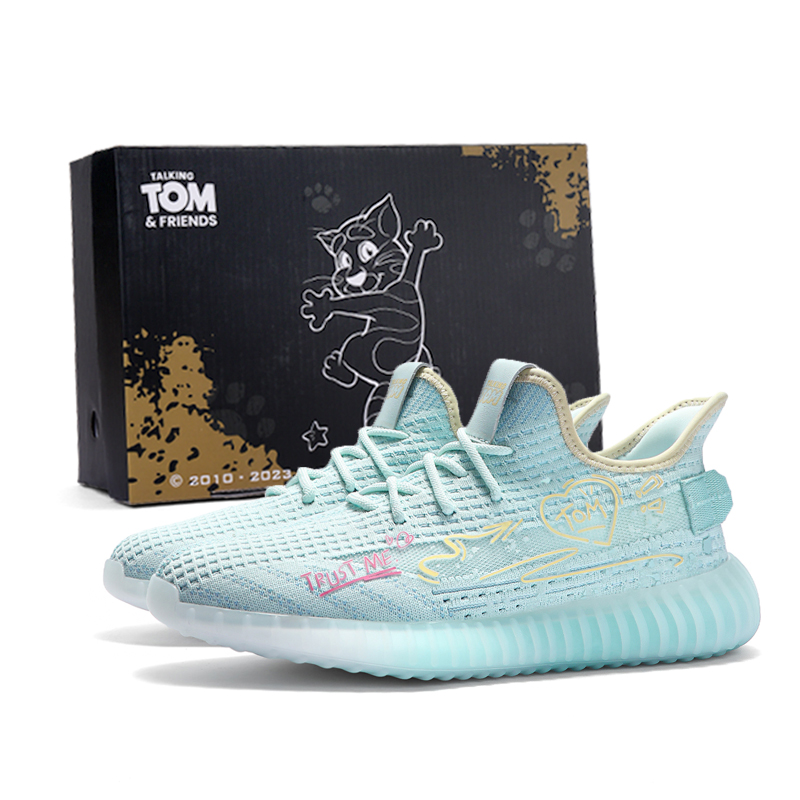 TALKING TOM Low Top Casual Shoes Unisex Light Blue