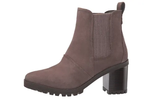 UGG Waterproof Suede Short Chelsea Boots Women's Coffee