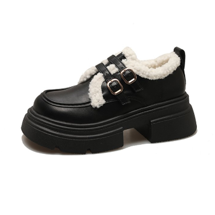 SHUXI Loafers Women's Black/Brown