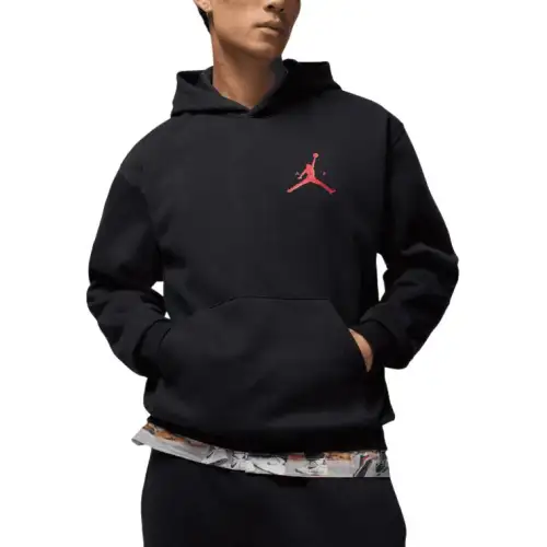 Jordan Apparel Sweatshirts Men's Black Hooded Moderate
