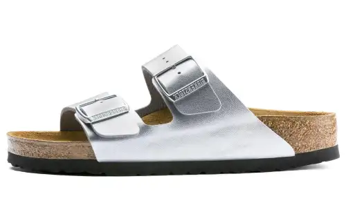 Birkenstock Arizona Birko Flor 'Silver' Women's
