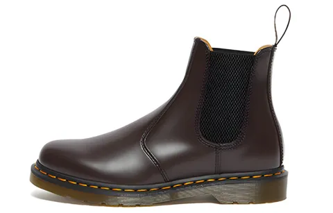 2976 Dr.Martens Yellow Stitch Smooth Leather Chelsea Boot 'Burgundy'