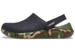 Crocs LiteRide Shoe Printing Classic Sandals Unisex Black