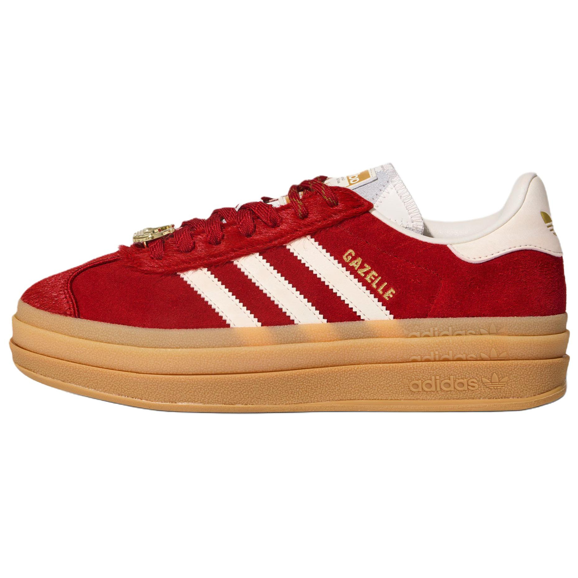 Женские кеды adidas originals GAZELLE CNY (красные)