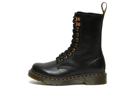 Dr. Martens 1490 Rose Gold Hardware High Boots 'Black' Women's