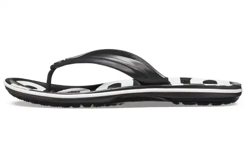 Crocs Crocband Printed Flip Flip Flops Black White