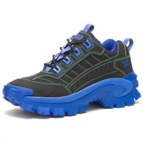 CAT INTRUDER SUPERCHARGED Comfortable Abrasion Resistant Casual Shoes Men's Black Blue