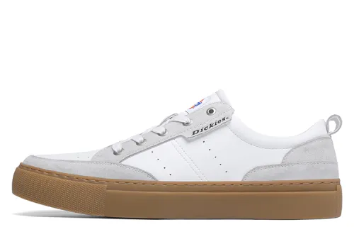 Dickies Microfiber Leather Low top Skateboard Shoes Men's White