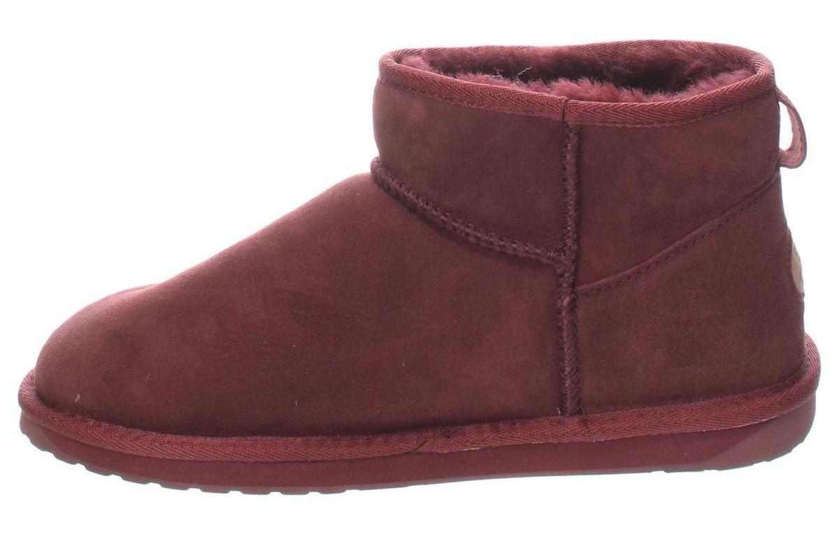 EMU Australia Sheepskin Ankle Length Snow Boots Women's Deep Blush