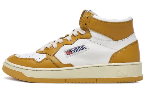 AUTRY Skateboard Shoes Women's High Top White/Yellow