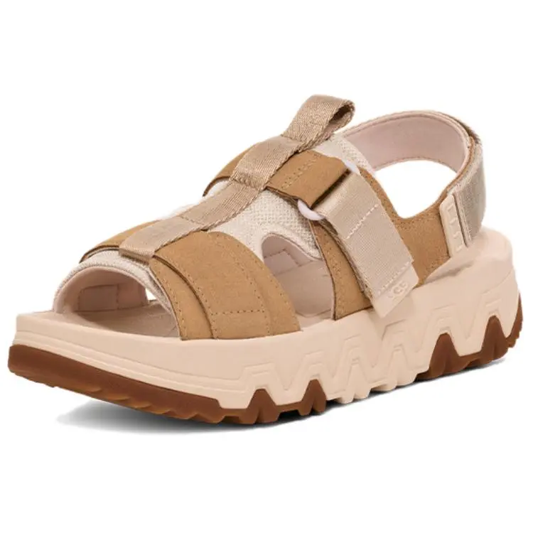 UGG CapTrail Fabric Beach Sandals Women's Mustard Seed