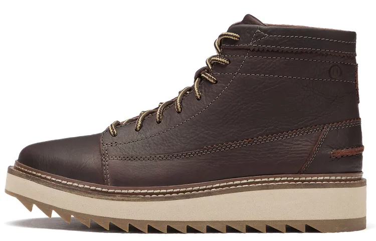 Clarks Top Grain Cow Leather Abrasion Resistant Cushioning Abrasion Resistant Cushioning Crew Outdoor Boots Men's