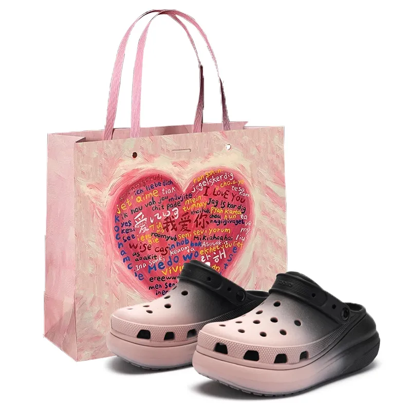 Crocs EVA Clogs Women's Black Pink