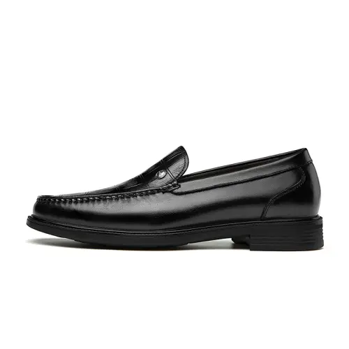 CARTELO Cow Leather Casual Shoes Men's Black