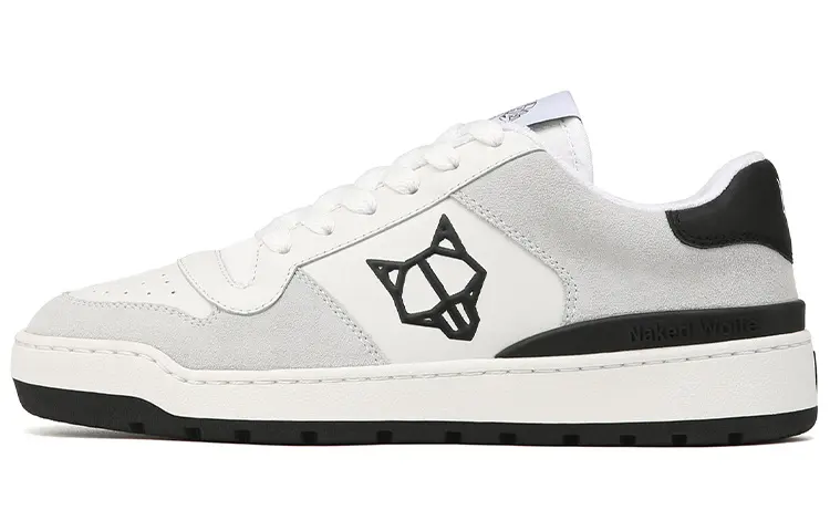 Naked Wolfe Ravenn Leather Stylish Skateboarding Shoes Women's White Gray Black