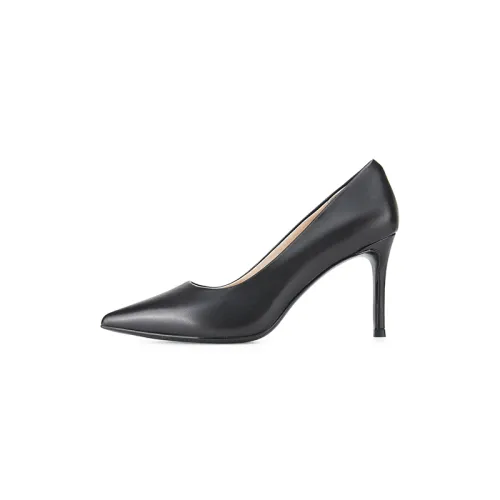 D FUSE SCANDINAVIA Top Grain Cow Leather Slim Heel High Heels 8.5cm Women's