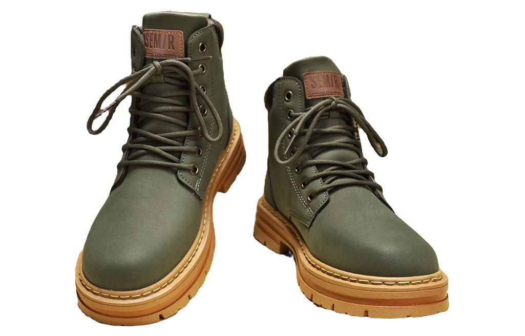 SEMIR Combat Boots Men's Yellow/apricot/army Green/black