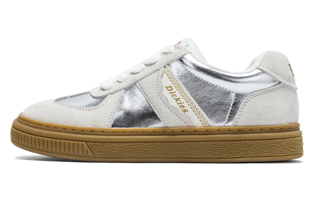 Dickies Low top Skateboard Shoes Women's Beige Silver