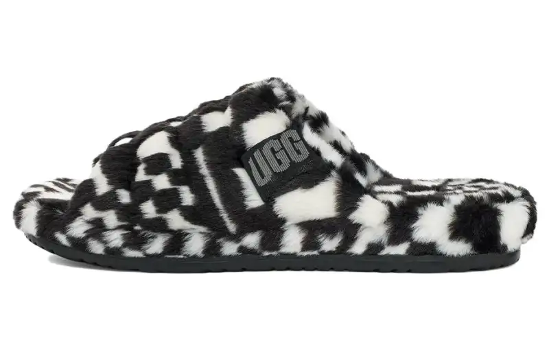 UGG Slide Slippers Men's Black White