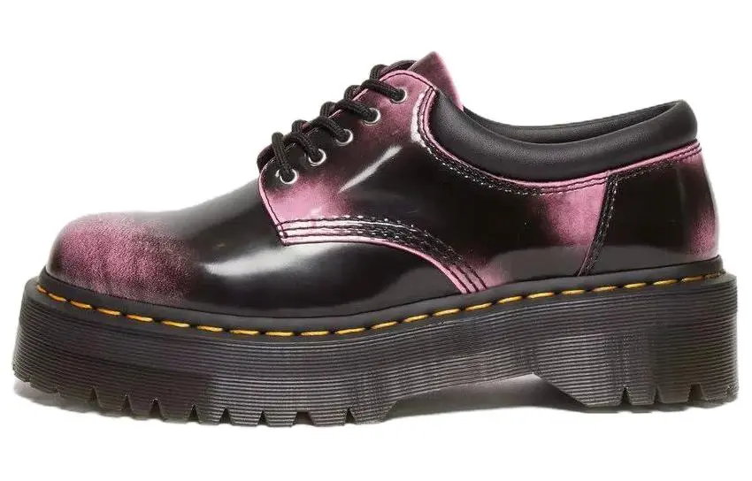Dr.Martens Patent Leather Casual Shoes Women's Black Purple