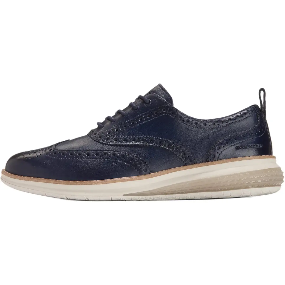 COLE HAAN Brogue Brogues Casual Leather Shoes ØRIGINAL GRAND Collection Casual Shoes Men's Blue