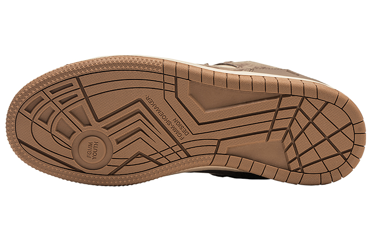 RIFUGIO VO' Low top Stylish Skateboarding Shoes Unisex Coffee