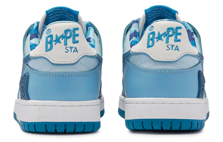 Мужские кеды A BATHING APE (синий) — фото 4