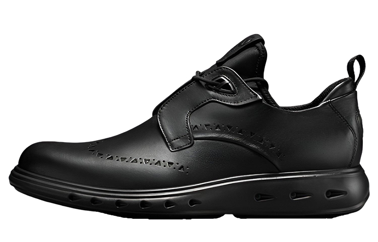 Ecco leather non-slip commuting formal leather shoes black