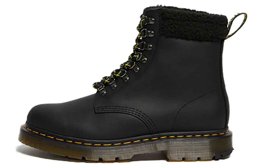 Dr. Martens 1460 Collar Combat Boots Couple Style Black