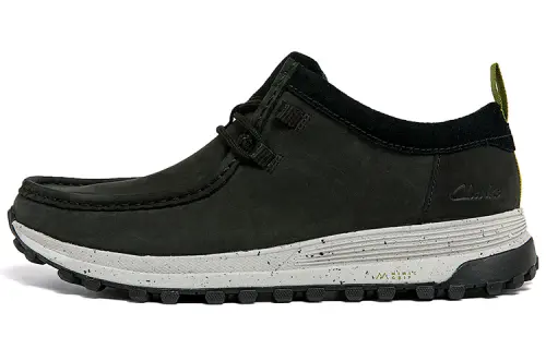 Clarks Casual Leather Shoes Men's Low Top Black