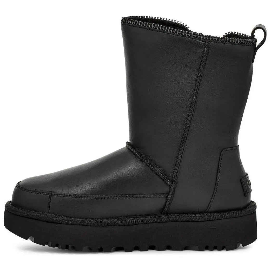 UGG Classic Short Moto Boot Black Women's