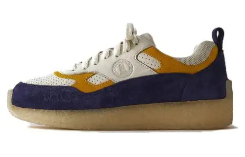 Clarks Casual Shoes Men's Low Top Blue Yellow