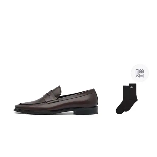 PEDRO Dress Shoes Men's Low Top Black/Dark Umber
