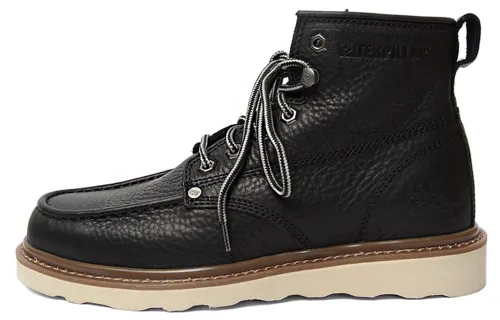 CAT Glenrock Mid Collection Cow Leather Slip Resistant Ankle Length Outdoor Boots Men's Black