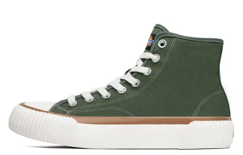 Dickies Canvas Shoes Unisex High Top Army Green