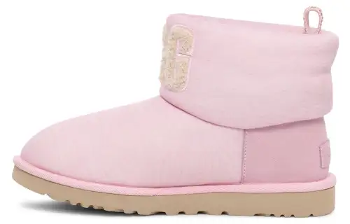 UGG Classic Mini Fur Jersey Cozy Boot 'Pink' Women's