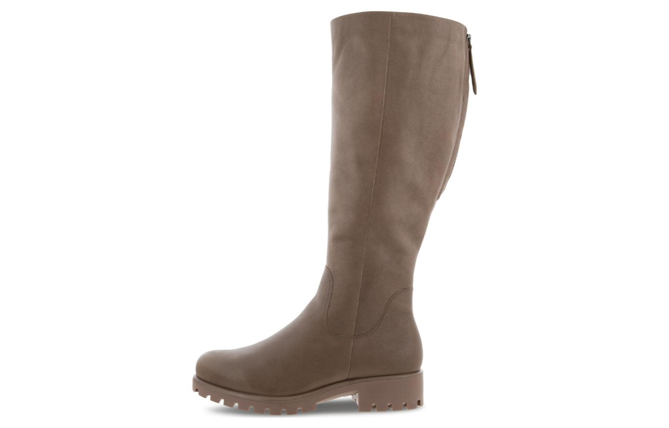 Ecco Modtray Leather Knee high Boots Women's Taupe
