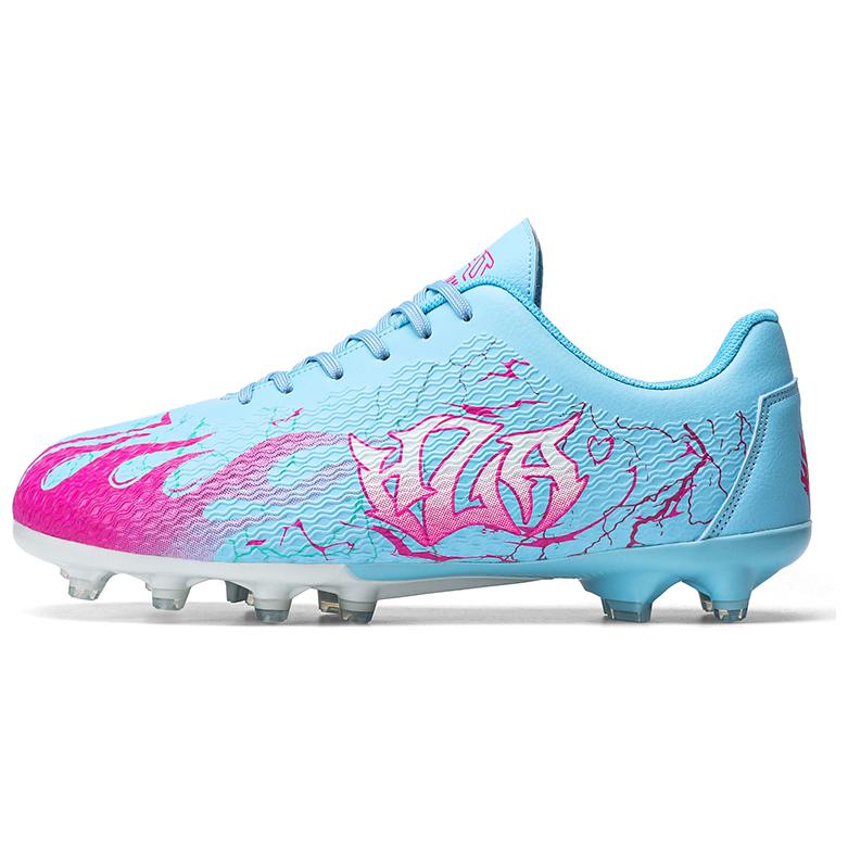 HLA JEANS FG Firm Ground Synthetic Leather Cushioning Slip Resistant Abrasion Resistant Breathable Soccer Shoes Unisex