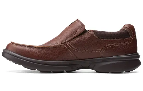 Clarks Casual Leather Shoes Men's Low Top Tan