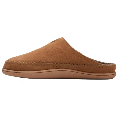 Clarks Soft And Comfortable Rubber Sole Quiet Abrasion Resistant Slip Resistant Closed Toe Slippers Men's Brown