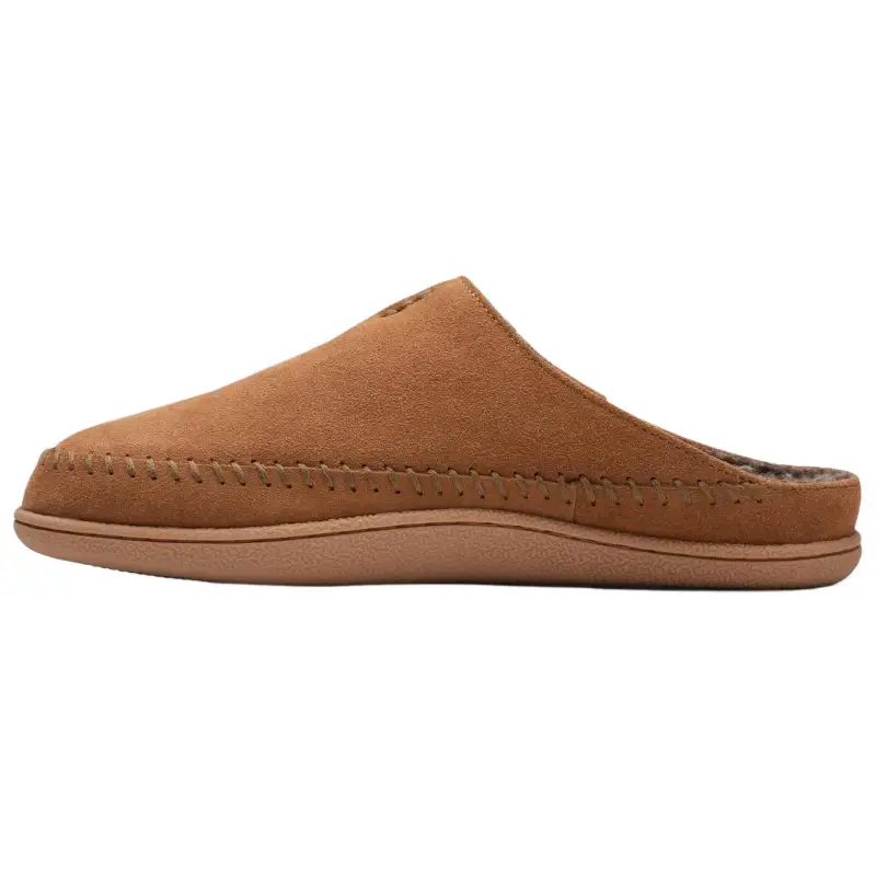 Clarks Soft And Comfortable Rubber Sole Quiet Abrasion Resistant Slip Resistant Closed Toe Slippers Men's Brown