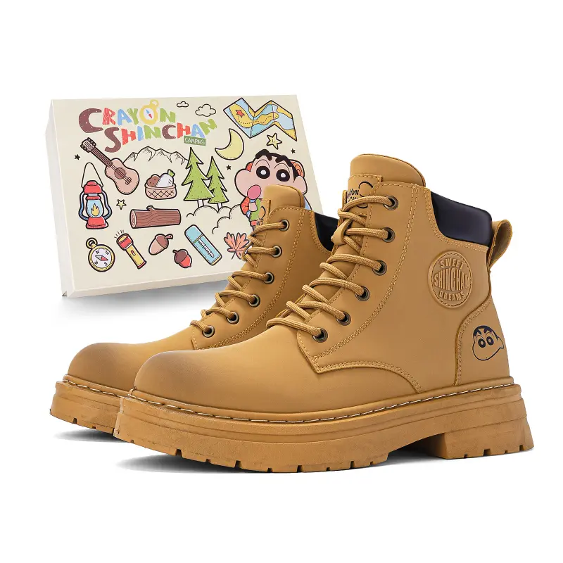 Crayon Shinchan Martens, crayons, universal travel fashionable comfortable climbing wear-resistant classic gift box for men and women, teaches balance