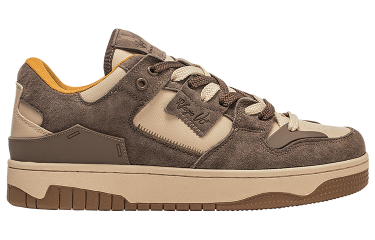 RIFUGIO VO' Low top Stylish Skateboarding Shoes Unisex Coffee