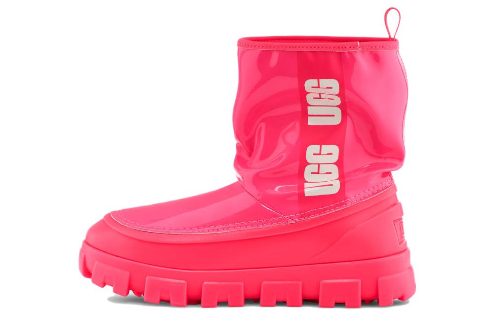 Женские ботинки UGG (розовые)