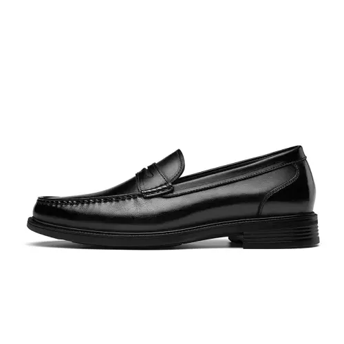 CARTELO Cow Leather Dress Shoes Men's Black