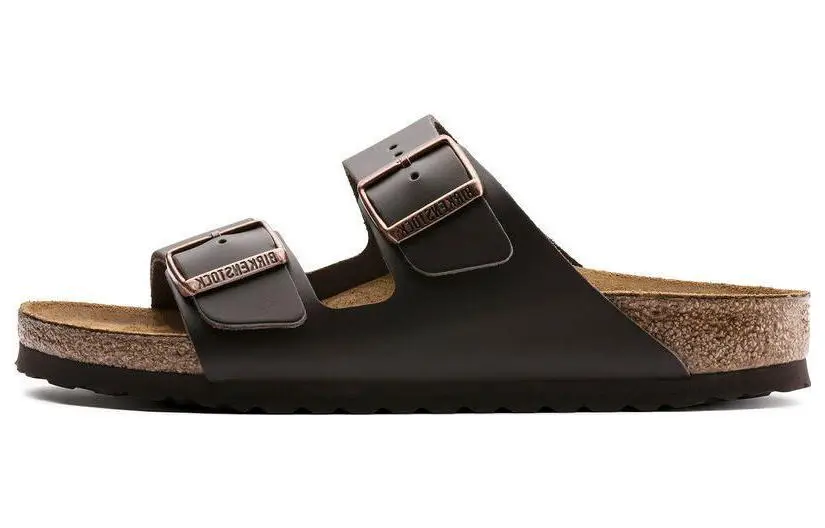 Birkenstock Slide Slippers Unisex Dark Brown Narrow